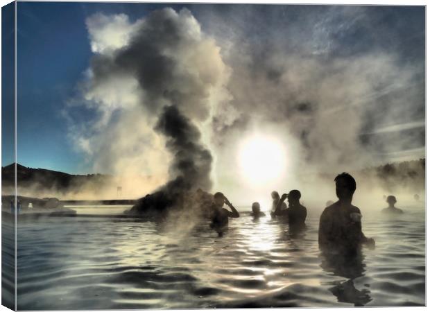 Blue Lagoon Iceland Canvas Print by mark humpage