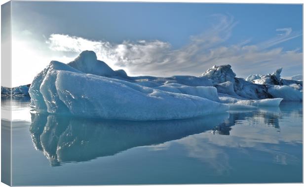 Iceland Jokulsarlon iceberg Canvas Print by mark humpage