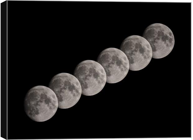 Moon multiple Canvas Print by mark humpage
