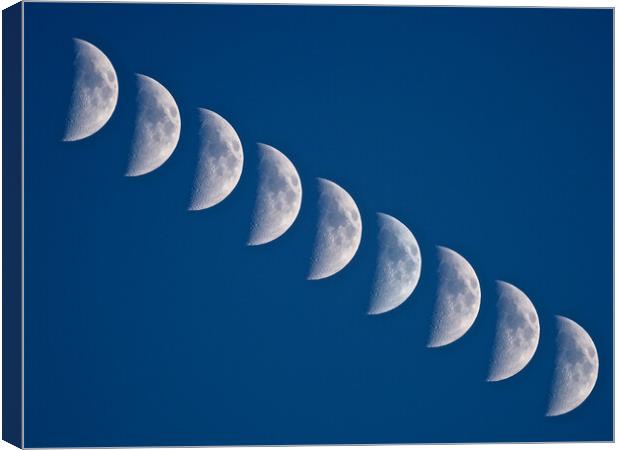 Crescent Moon Multiple Canvas Print by mark humpage