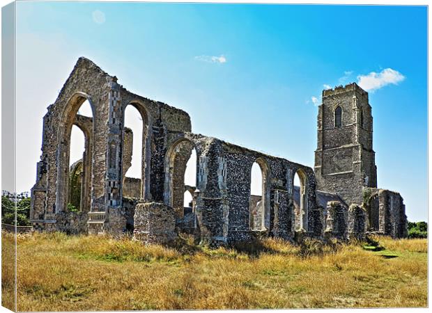 St Andrews Covehithe Canvas Print by Bill Simpson