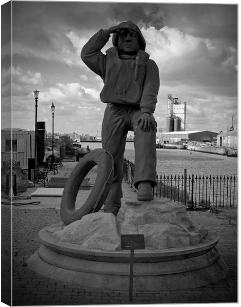 Lowestoft Lifeboat Memorial Canvas Print by Bill Simpson