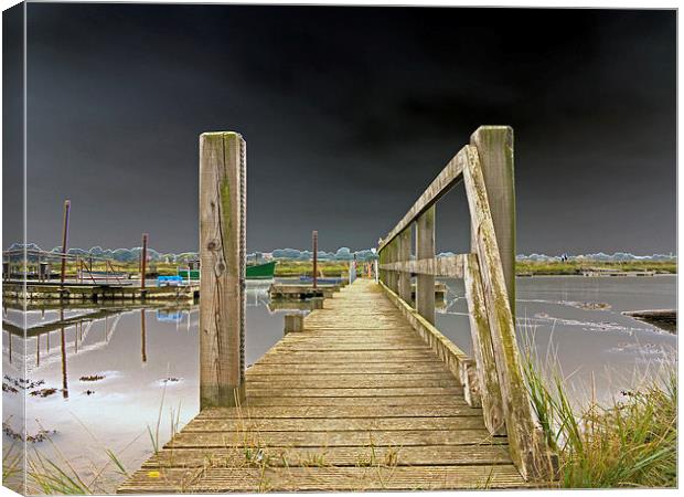 Walberswick Jetty Canvas Print by Bill Simpson