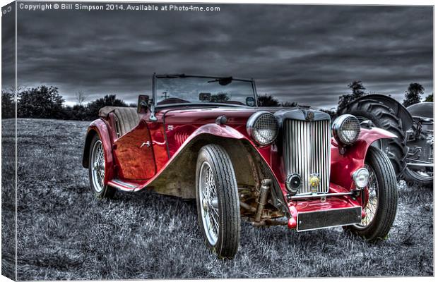 MG T Midget Canvas Print by Bill Simpson