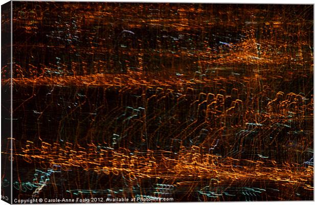 City Symphony in Light #4 Canvas Print by Carole-Anne Fooks