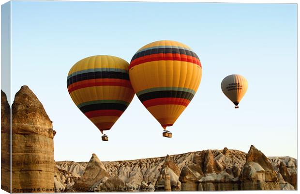 Hot Air Ballooning Canvas Print by Carole-Anne Fooks
