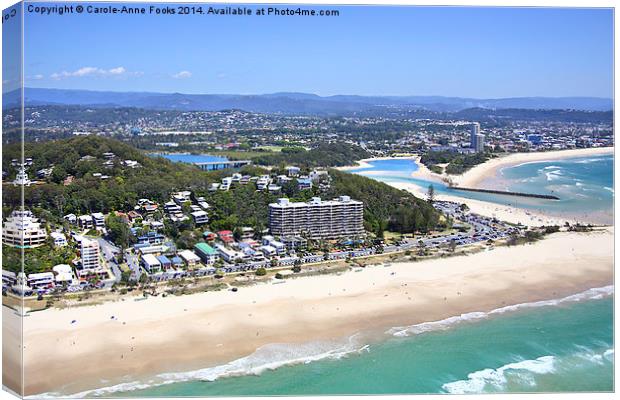  Gold Coast Aerial Canvas Print by Carole-Anne Fooks