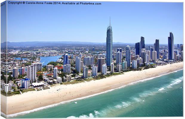   High Rise at Surfers Paradise Canvas Print by Carole-Anne Fooks