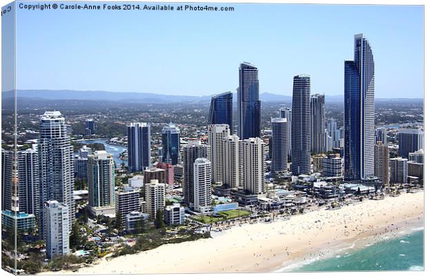    High Rise at Surfers Paradise Canvas Print by Carole-Anne Fooks