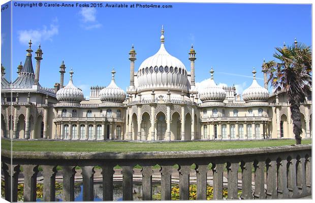  The Royal Pavilion Brighton England Canvas Print by Carole-Anne Fooks