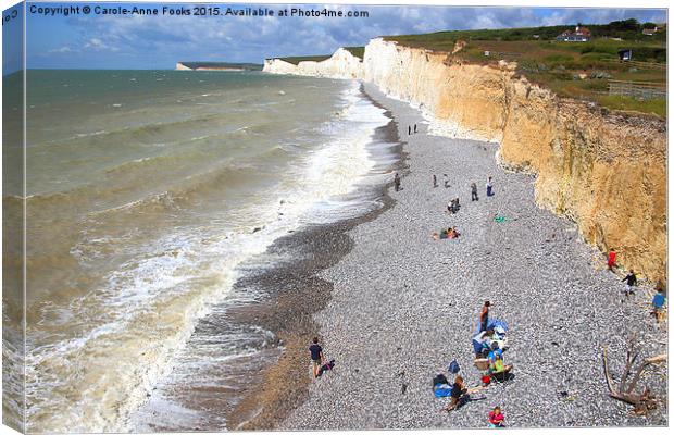  Seven Sisters From Birling Gap   Canvas Print by Carole-Anne Fooks
