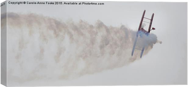 Aerobatics with Chris Sperou Canvas Print by Carole-Anne Fooks