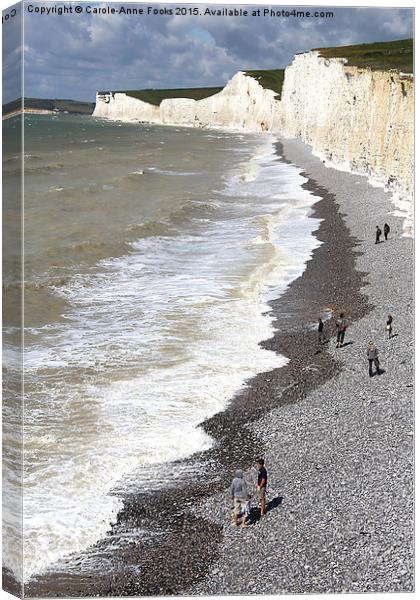   Seven Sisters From Birling Gap   Canvas Print by Carole-Anne Fooks