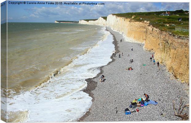   Seven Sisters From Birling Gap   Canvas Print by Carole-Anne Fooks