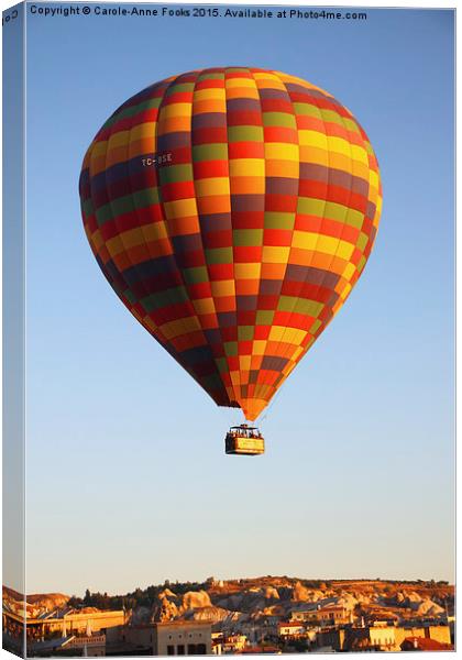  Ballooning Over Goreme Canvas Print by Carole-Anne Fooks