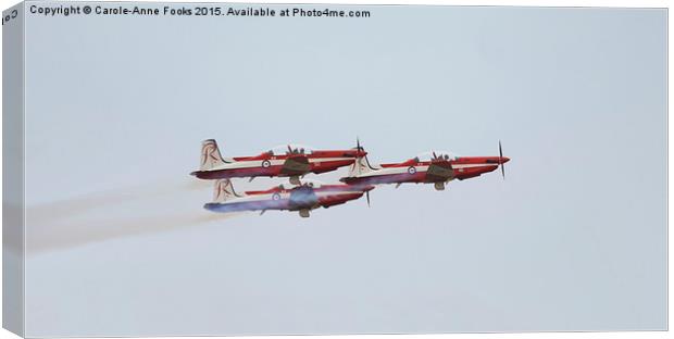  The Roulettes in Super Close Formation Canvas Print by Carole-Anne Fooks