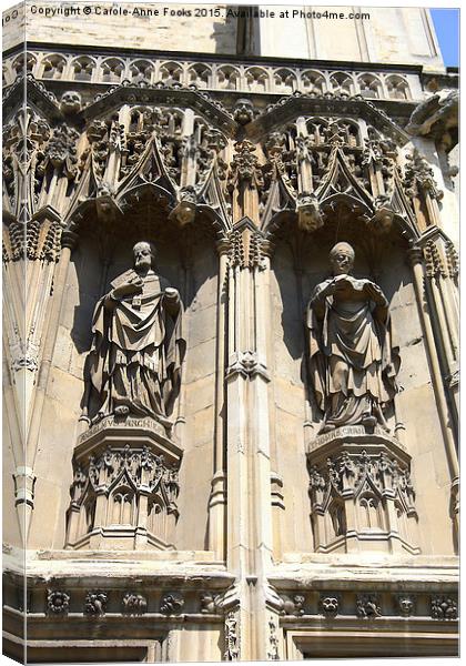  Canterbury Cathedral, Kent Canvas Print by Carole-Anne Fooks