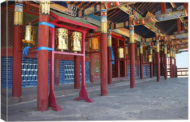  Gimpil Darjaalan Khiid at Erdenedalai Mongolia Canvas Print by Carole-Anne Fooks