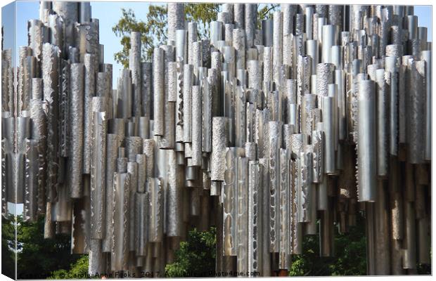 The Sibelius Monument, Helsinki, Finland Canvas Print by Carole-Anne Fooks