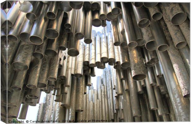 The Sibelius Monument, Helsinki, Finland Canvas Print by Carole-Anne Fooks