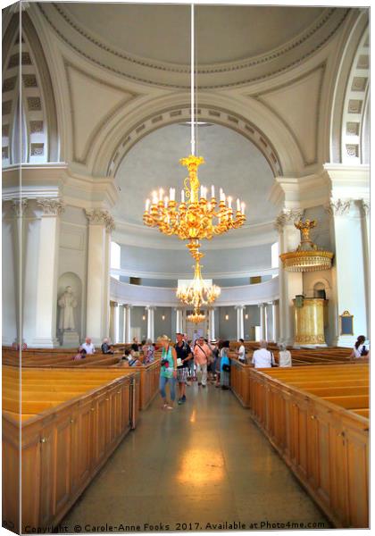 Helsinki Cathedral, Finland Canvas Print by Carole-Anne Fooks