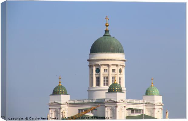 Helsinki Cathedral Finland Canvas Print by Carole-Anne Fooks