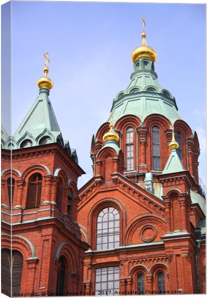 Uspenski Orthodox Cathedral, Helsinki, Finland Canvas Print by Carole-Anne Fooks