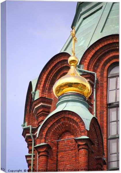 Uspenski Orthodox Cathedral, Helsinki, Finland Canvas Print by Carole-Anne Fooks
