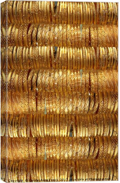 Gold Abstract Canvas Print by Carole-Anne Fooks