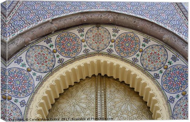 Doors of Beauty, Fes, Morocco Canvas Print by Carole-Anne Fooks