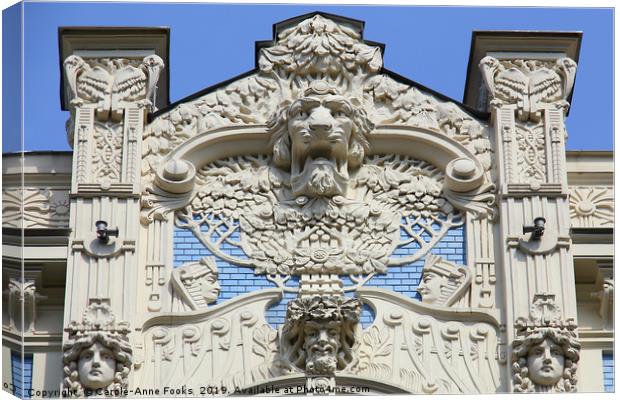 Art Nouveau Architecture   Canvas Print by Carole-Anne Fooks