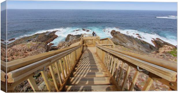 The Boardwalk and Steps at Cape du Couedic Canvas Print by Carole-Anne Fooks