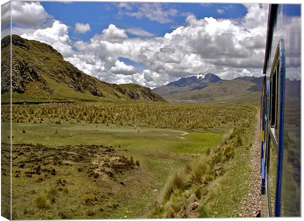 the train to Cusco Canvas Print by Paul du Heaume