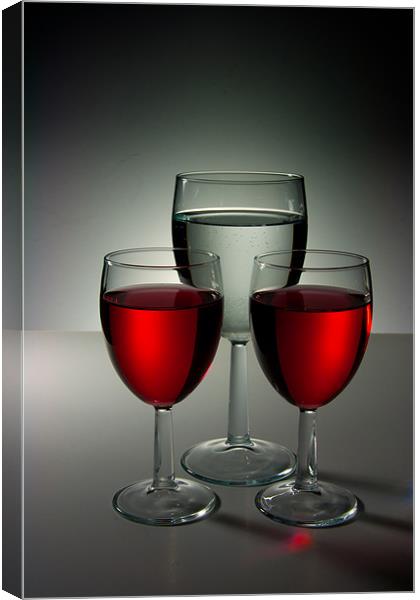 Wine Still Life Canvas Print by Chris Andrew