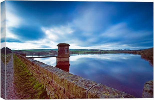 Scout Dike Reservoir Canvas Print by Chris Andrew