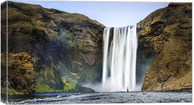 Skogafoss Canvas Print by Dave Wragg