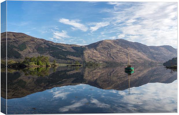 Loch Leven Reflections Canvas Print by Dave Wragg