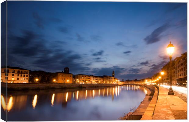  River Arno  Canvas Print by Dave Wragg