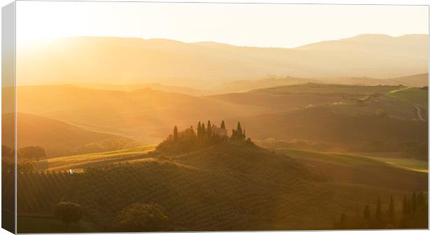  Sunrise at the Belvedere Canvas Print by Dave Wragg