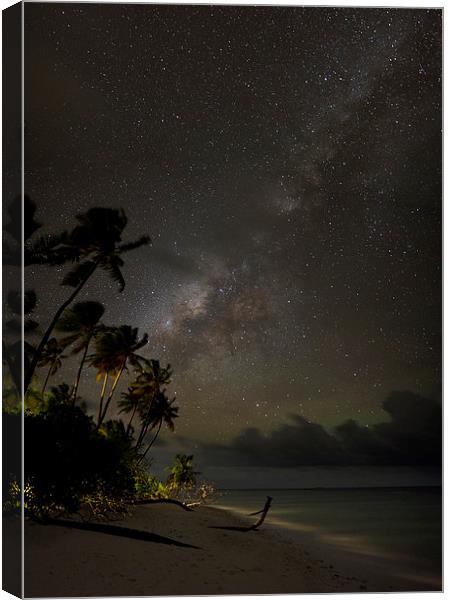  Island Milky Way Canvas Print by Dave Wragg