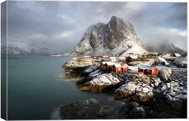 Hamnoy Light Canvas Print by Dave Wragg