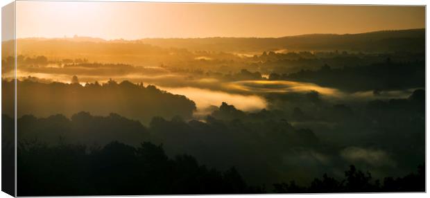 Layers in the landscape Canvas Print by Dave Wragg