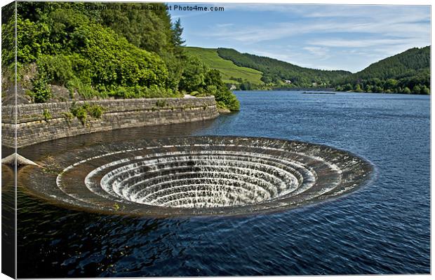 Ladybower Overflow Canvas Print by Pam Sargeant
