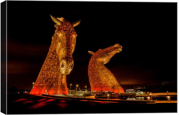 The Kelpies Canvas Print by Pam Sargeant