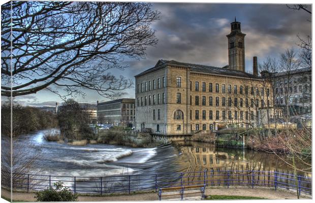 Salts Mill Canvas Print by Andrew Holland
