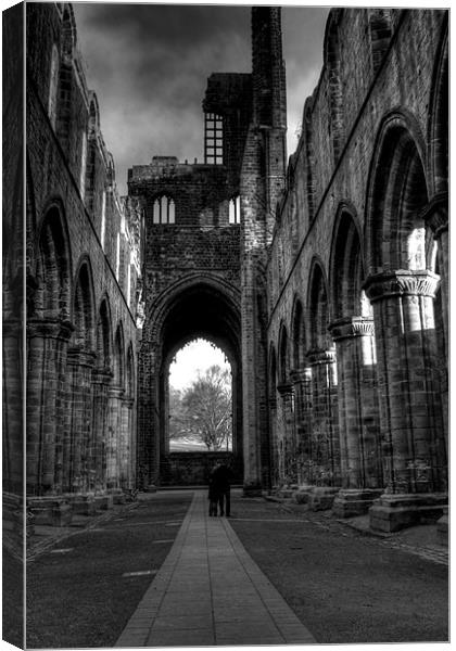 Kirkstall Abbey 1 Canvas Print by Andrew Holland