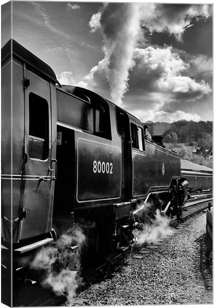 Old Steam Train Canvas Print by Andrew Holland