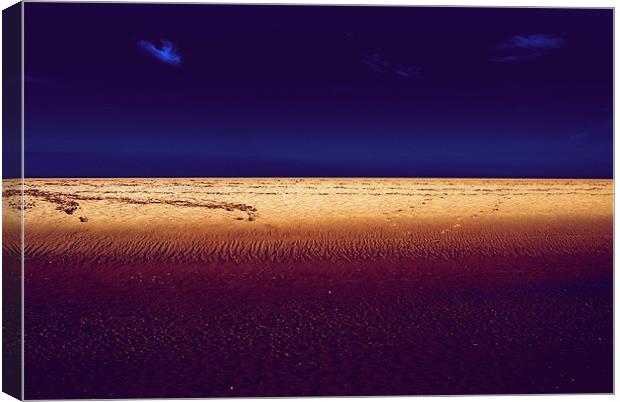 the sky, the sand and the sea Canvas Print by Marc Melander