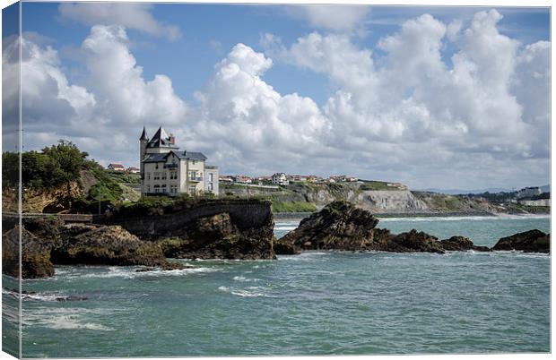 Biarritz in May Canvas Print by Michelle PREVOT