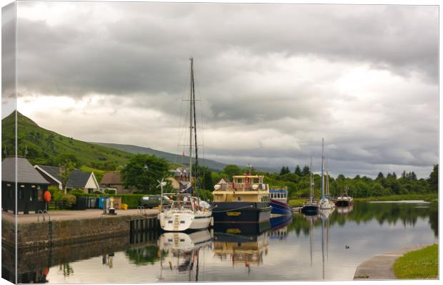 Caledonian Canal near Fort William Canvas Print by Michelle PREVOT